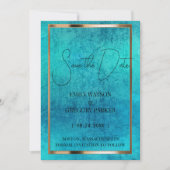 Grunge Patina Vintager Hintergrund Save the Date (Vorderseite)