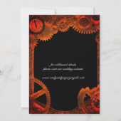 Grunge Patina Vintager Hintergrund Save the Date (Rückseite)