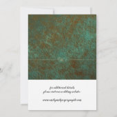 Grunge Patina Vintager Hintergrund Save the Date (Rückseite)