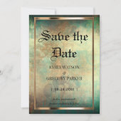 Grunge Patina Vintager Hintergrund Save the Date (Vorderseite)