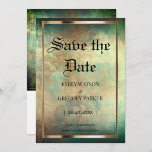Grunge Patina Vintager Hintergrund Save the Date