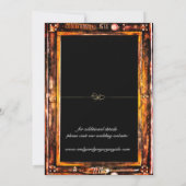 Grunge Patina Vintager Hintergrund Save the Date (Rückseite)