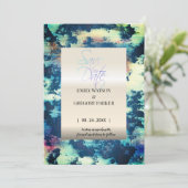 Grunge Patina Vintager Rost Save the Date metallis (Stehend Vorderseite)