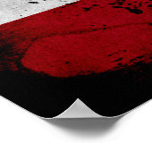 Grunge Patriotic California State Flag Poster (Ecke)