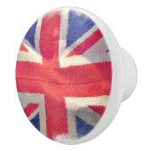 Grunge Patriotic Flag of the UK - British Pride Keramikknauf (Rechts)