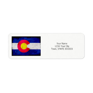 Grunge-patriotische Colorado-Staats-Flagge