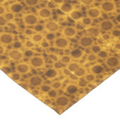 Grunge Pattern Steampunk Gold und Brown Tableclout Tischdecke (Schrägansicht)