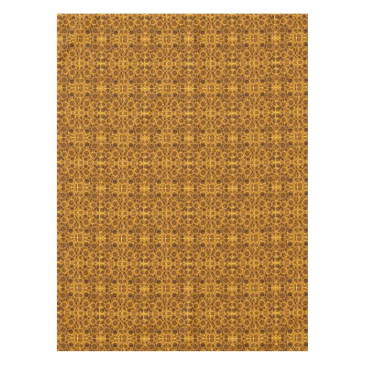Grunge Pattern Steampunk Gold und Brown Tableclout Tischdecke (Vorderseite)