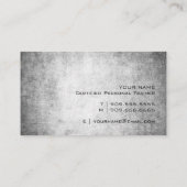 Grunge Personal Trainer Business Card Visitenkarte (Rückseite)
