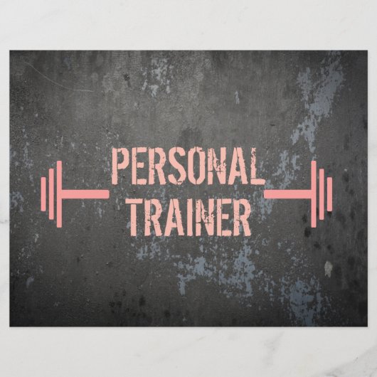 Grunge Personal Trainer Flyer (Vorne)