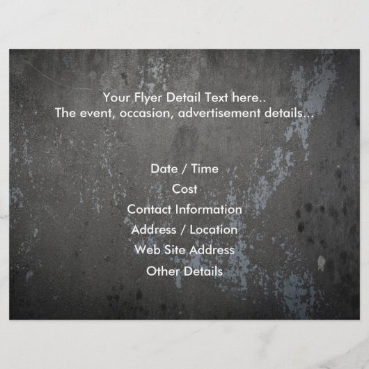 Grunge Personal Trainer Flyer (Hinten)