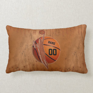 Grunge-personalisiertes Basketball-Kissen für Lendenkissen