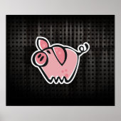 Grunge Pig Poster (Vorne)