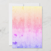 Grunge Pink Photo Birthday Invitation Einladung