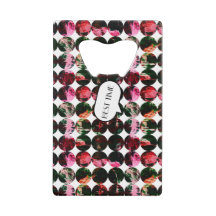 Grunge polka dots Black Red White Abstract.