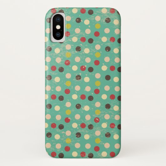 Grunge Polka Dots Pattern Case-Mate iPhone Hülle (Rückseite)