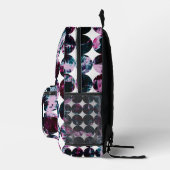 Grunge Polka Punkte. Bedruckter Rucksack (Rechts)