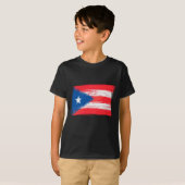 Grunge Puerto Rican flag T-Shirt (Vorne ganz)