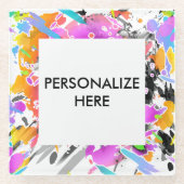 GRUNGE PUNK SPRITZER ART GLASUNTERSETZER (Vorderseite)