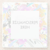 GRUNGE PUNK SPRITZER ART GLASUNTERSETZER (Rückseite)