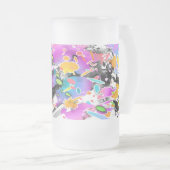 GRUNGE PUNK SPRITZER ART MATTGLAS BIERGLAS (VorderseiteRechts)