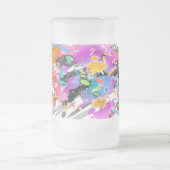 GRUNGE PUNK SPRITZER ART MATTGLAS BIERGLAS (Mittel)