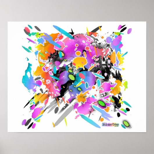 GRUNGE PUNK SPRITZER ART POSTER (Vorne)