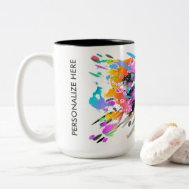 GRUNGE PUNK SPRITZER ART ZWEIFARBIGE TASSE