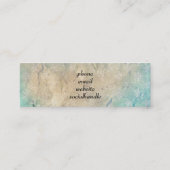 Grunge QR Code Mini Visitenkarte (Rückseite)