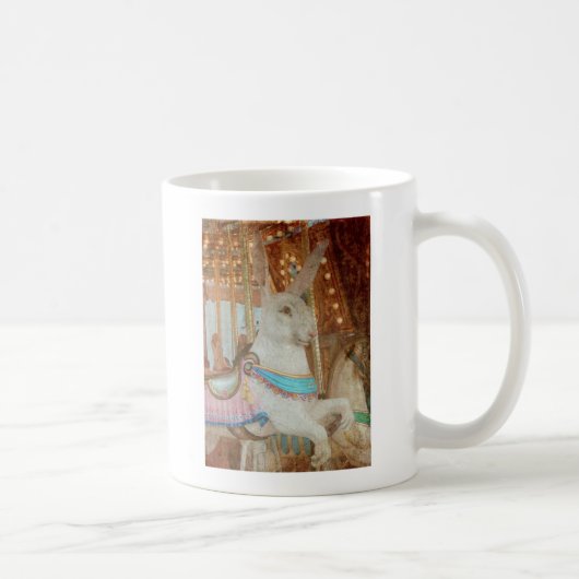 Grunge Rabbit Merry-Go-Round Kaffeetasse (Rechts)