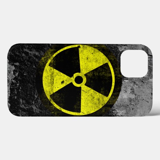 Grunge Radioactive Symbol Case-Mate iPhone Hülle (Rückseite (Horizontal))