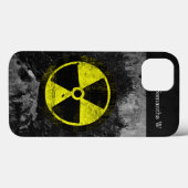 Grunge Radioactive Symbol Case-Mate iPhone Hülle (Rückseite (Horizontal))