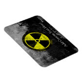 Grunge Radioactive Symbol Magnet (Rechte Seite)