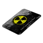 Grunge Radioactive Symbol Magnet (Linke Seite)