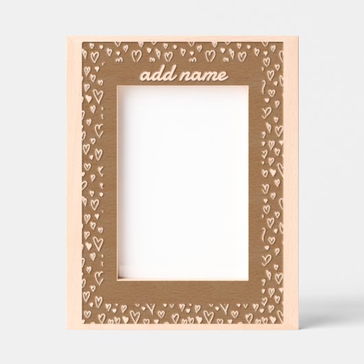 Grunge-Rahmen für romantische Herzen Geätzte Rahmen (Vorderseite)