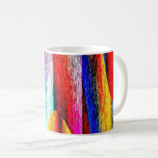 Grunge Rainbow Kaffeetasse (VorderseiteRechts)