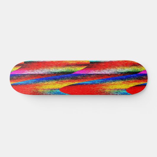 Grunge Rainbow Skateboard (Horizontal)