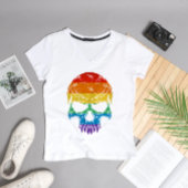 Grunge Rainbow Skull T-Shirt