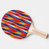 Grunge Rainbow Tischtennis Schläger (Seitenansicht)