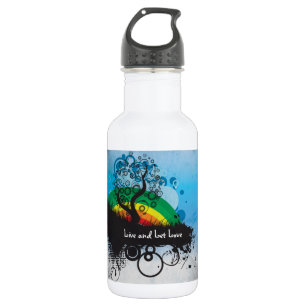 Grunge Rainbow Tree individuell anpassbar Edelstahlflasche