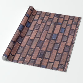 Grunge Red Brick Wall Wrapping Paper Geschenkpapier