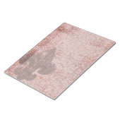 Grunge Red Fluer De Lis Goth Legal Notepad Notizblock (angewinkelt)