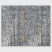 Grunge Red n Grau Brick Wall Wrapping Paper Geschenkpapier (Flach)