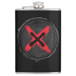 Grunge Red Xpression Flachmann