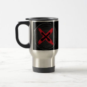 Grunge Red Xpression Reisebecher