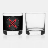 Grunge Red Xpression Whiskyglas (Vorderseite)