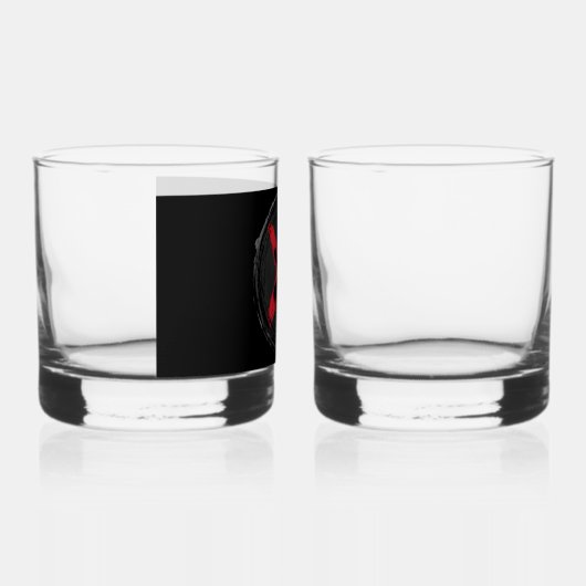 Grunge Red Xpression Whiskyglas (Rechts)