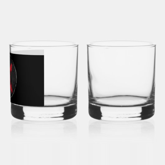 Grunge Red Xpression Whiskyglas (Links)