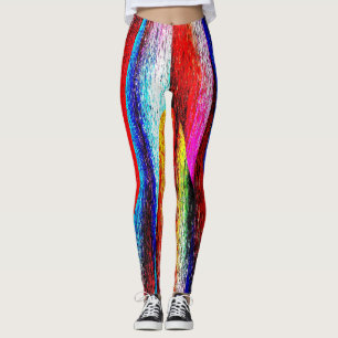 Grunge-Regenbogen-Leggings Leggings