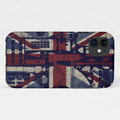 Grunge-Retro Case-Mate iPhone Hülle (Rückseite (Horizontal))